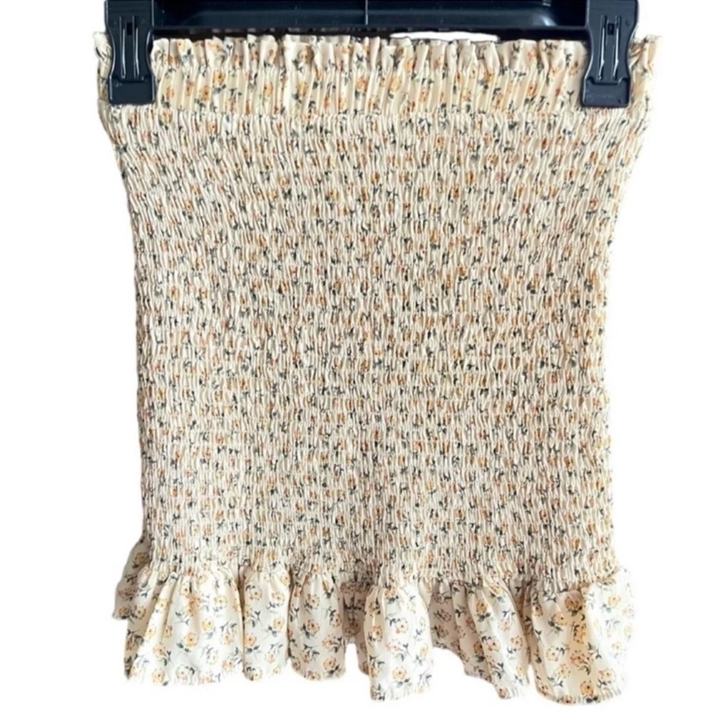 MORA Elastic Floral Bohemian Mini Skirt Size Small